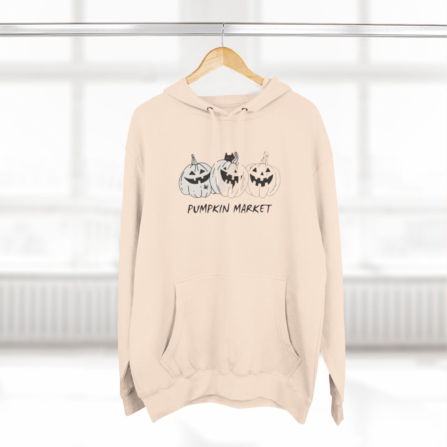 Cute Halloween Pumpkin Market Hoodie