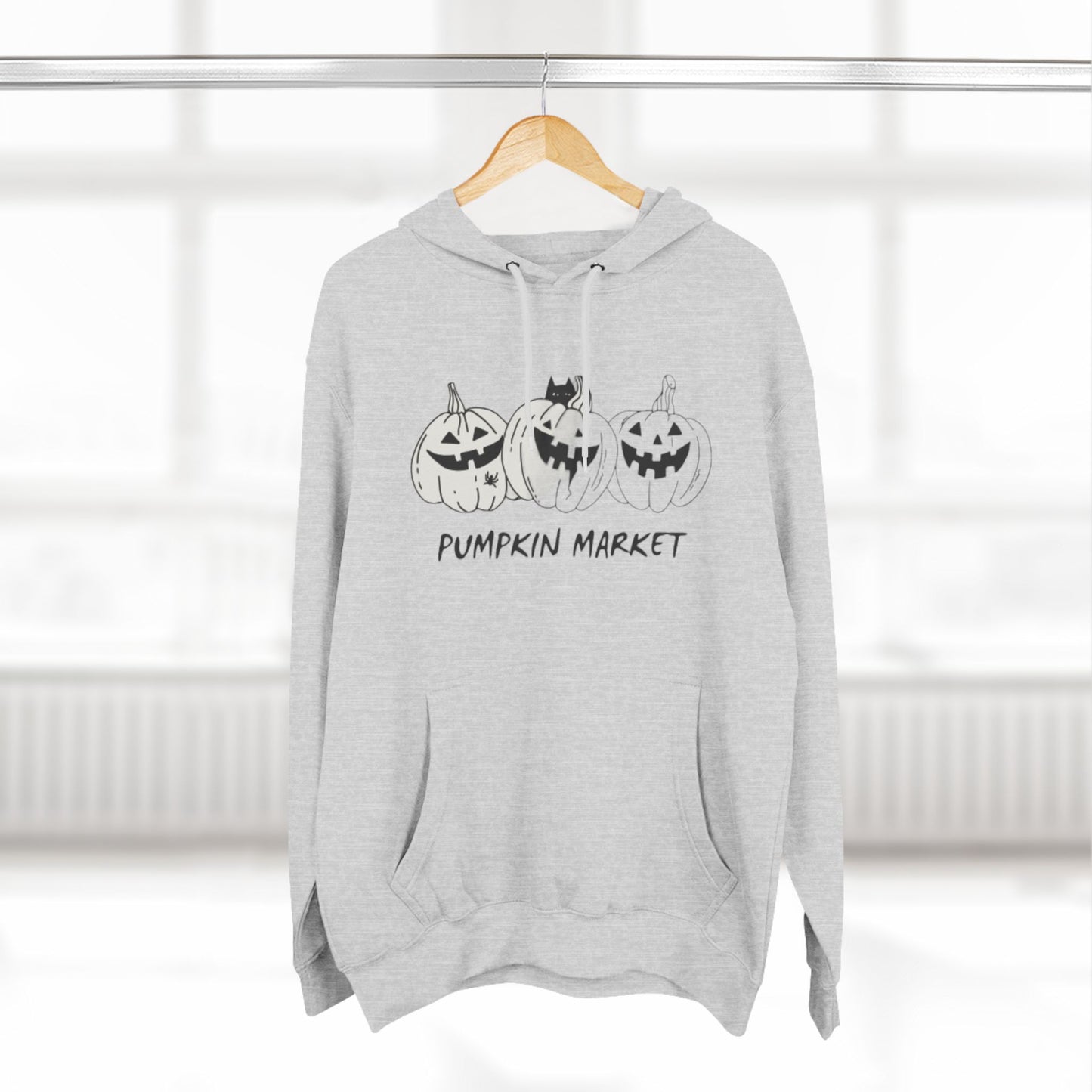 Cute Halloween Pumpkin Market Hoodie