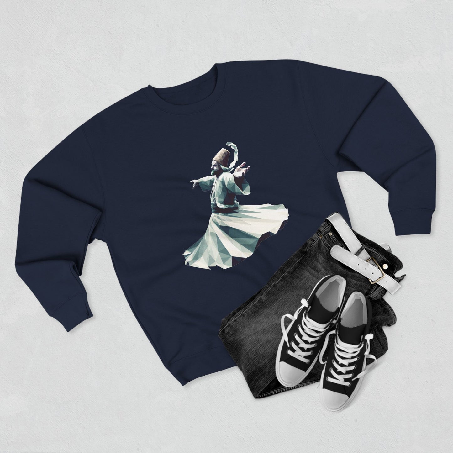 Elegant Dancer Unisex Crewneck Sweatshirt - Artistic Dance Graphic & Quote