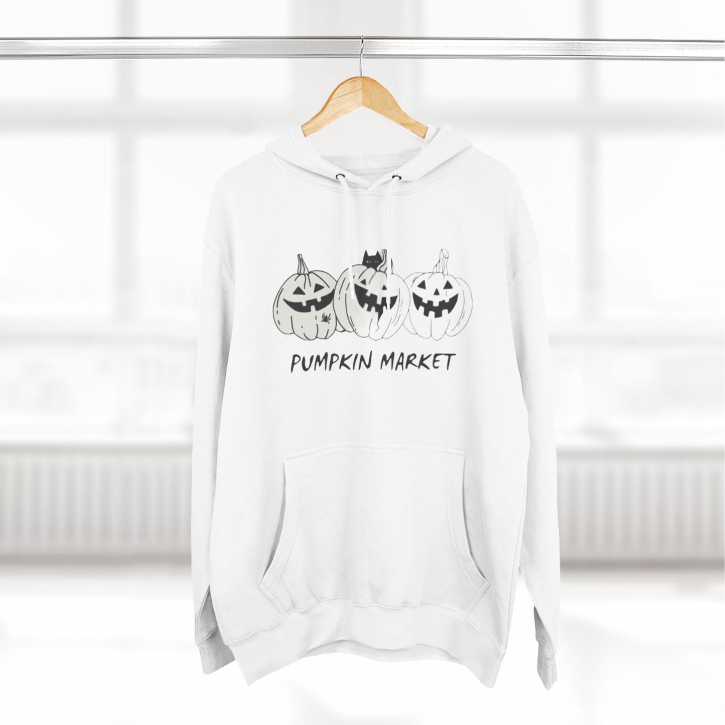 Cute Halloween Pumpkin Market Hoodie