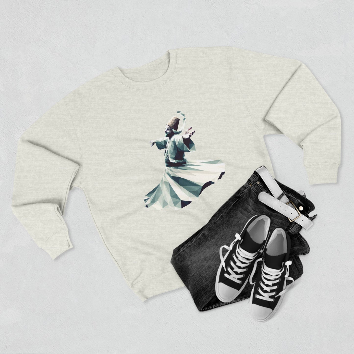 Elegant Dancer Unisex Crewneck Sweatshirt - Artistic Dance Graphic & Quote