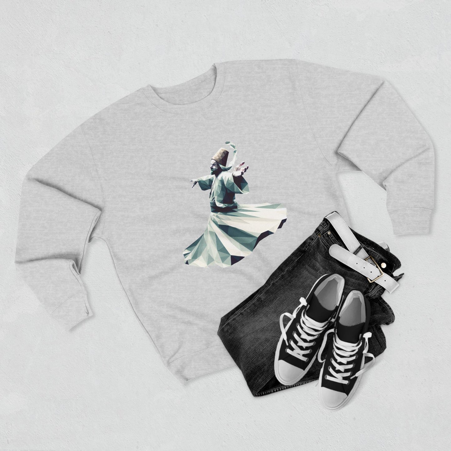 Elegant Dancer Unisex Crewneck Sweatshirt - Artistic Dance Graphic & Quote